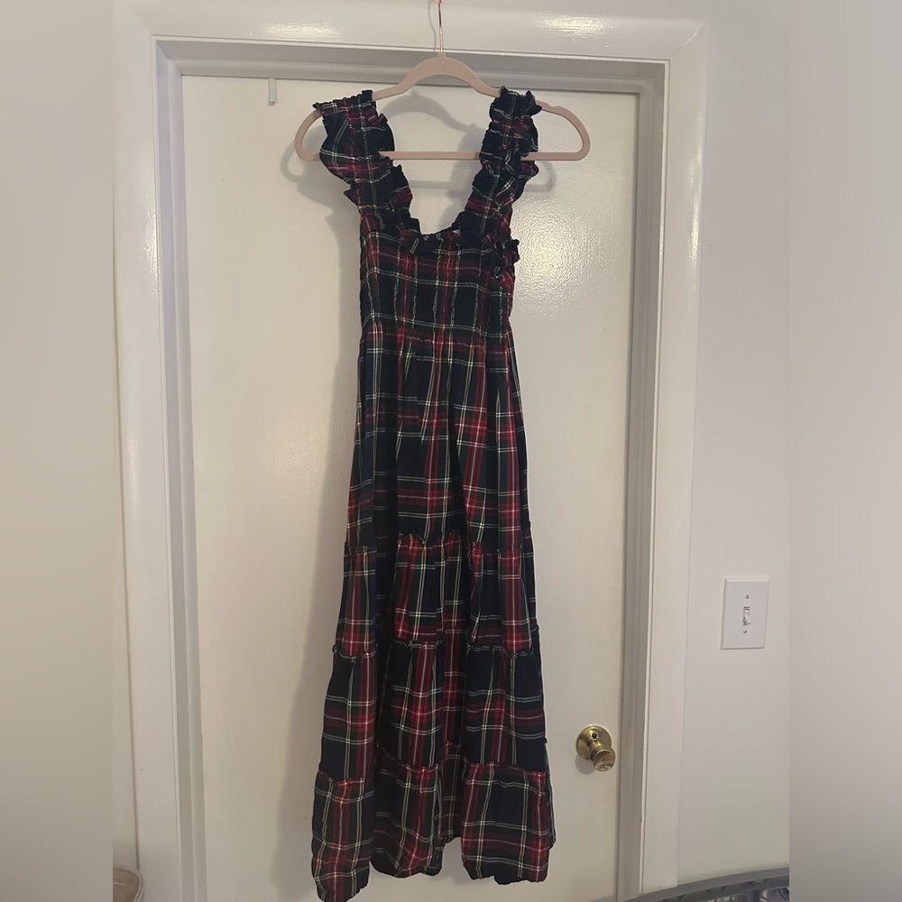 Hill House Ellie Nap Dress in Navy Tartan